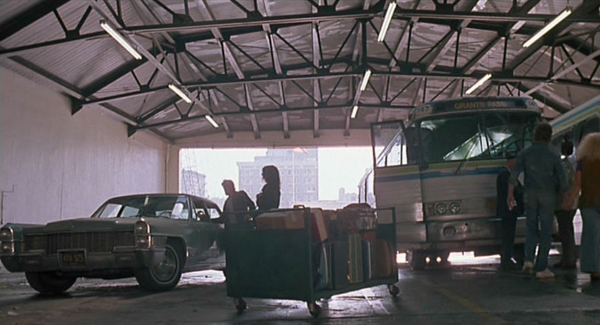 Greyhound was on block accross street.